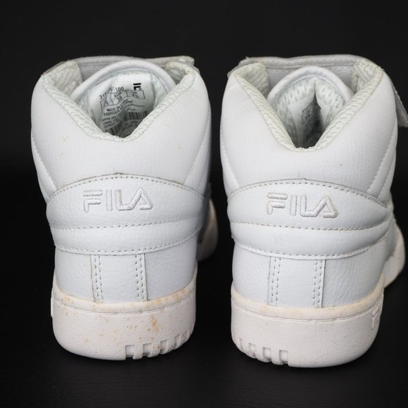 Fila F-13V Boys Shoes Triple White 31F131LT - Picture 6 of 12